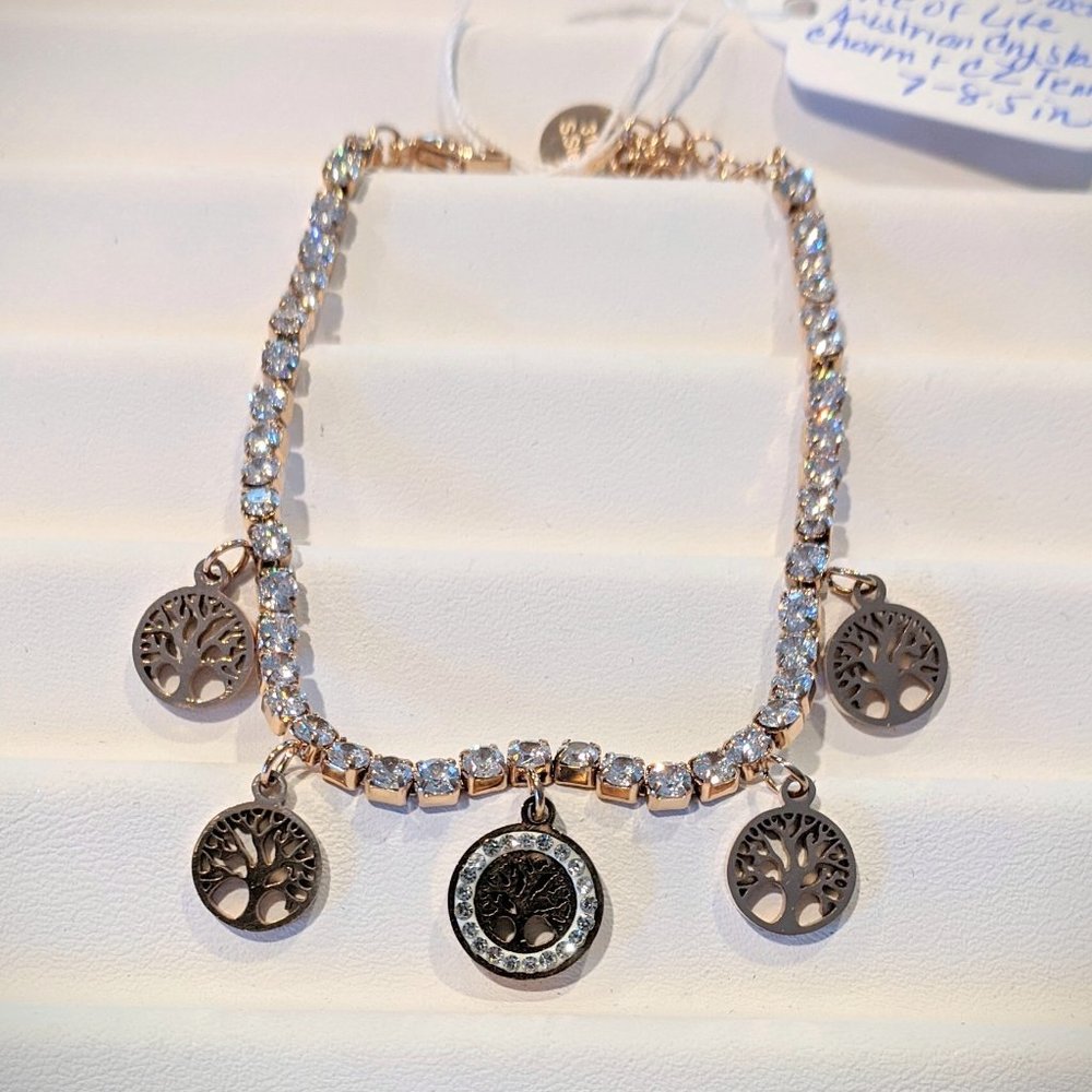 Tree of Life charm Tennis Bracelet